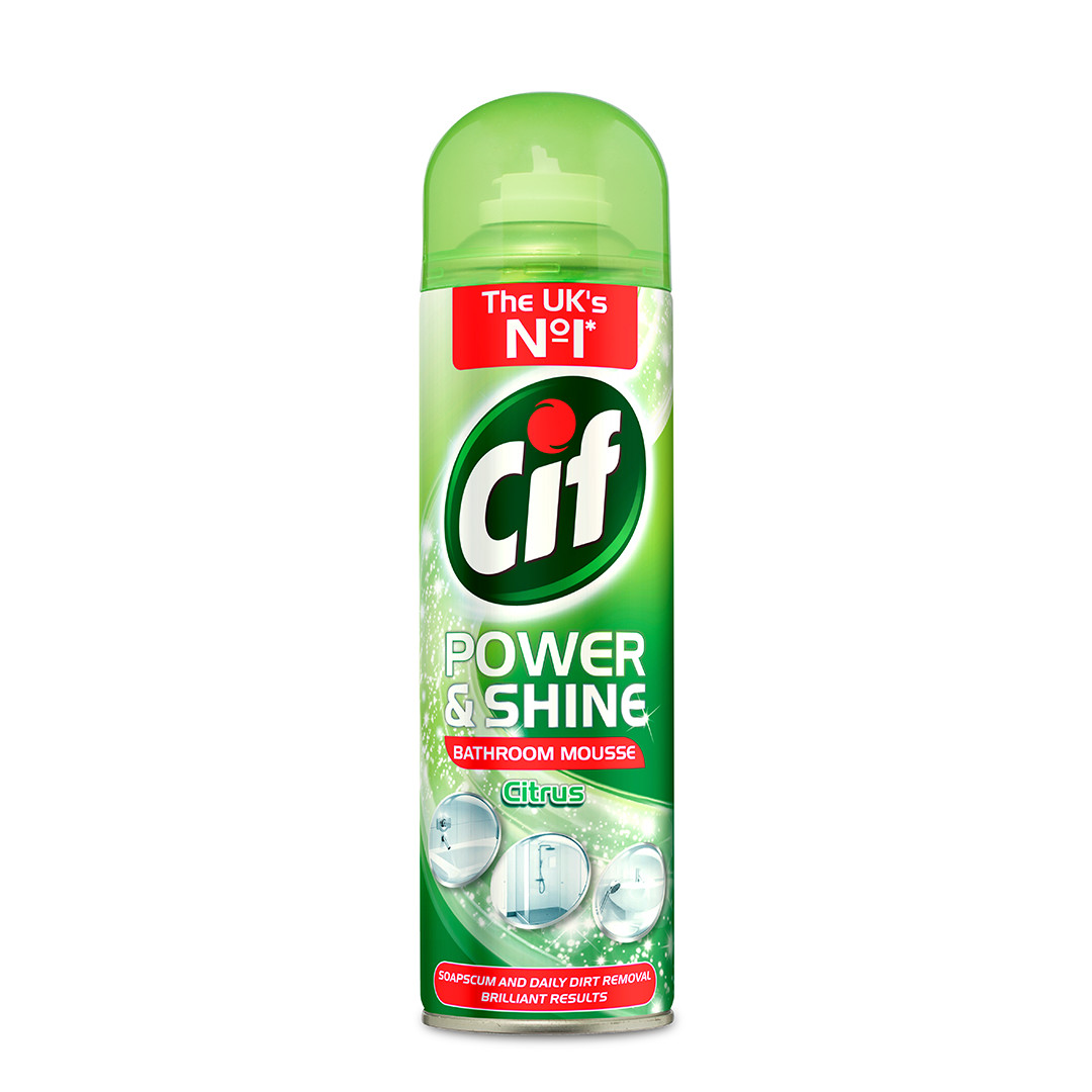Cif Power & Shine Citrus Mousse Bathroom Cleaner